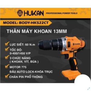 THÂN MÁY KHOAN PIN HUKAN 13MM MOTO 775 HK522CT