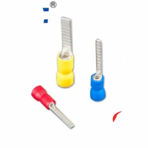 Đầu cốt kim dẹt bọc nhựa, Đầu cos kim dẹt bọc nhựa, Đầu cos pin dẹp đặc DBV1.25-10, DBV1.25-14, DBV1.25-18, DBV2-10, DBV2-14, DBV2-18, DBV5.5-10, DBV5.5-14, DBV5.5 hãng CHCC