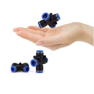 Đầu nối khí nén T4, đầu nối ngã 4 PZA4-4 PZA6-6 PZA8-8 PZA10-10 PZA12-12
