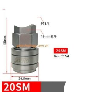 Đầu nối nhanh 20SM 30SM  40SM  - Quick coupling SABO