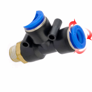 Đầu nối nhanh PD10-03, Đầu nối khí chữ T có ren PD10-03, đầu nối khí PD10-03
