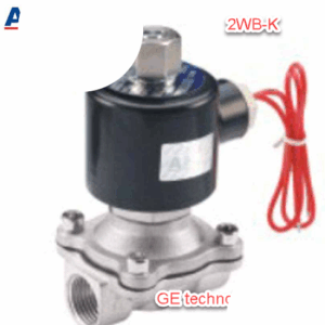Van điện từ thân nước 2WB-K thường mở thân thép thường mở, Van điện từ 2WB-K hãng AKS 2WB160-K, 2WB200-20K, 2WB250-25K, 2WB350-35K, 2WB400-40K, 2WB500-50K